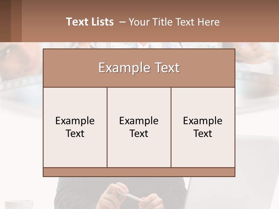 A Man Sitting In Front Of A Laptop Computer PowerPoint Template