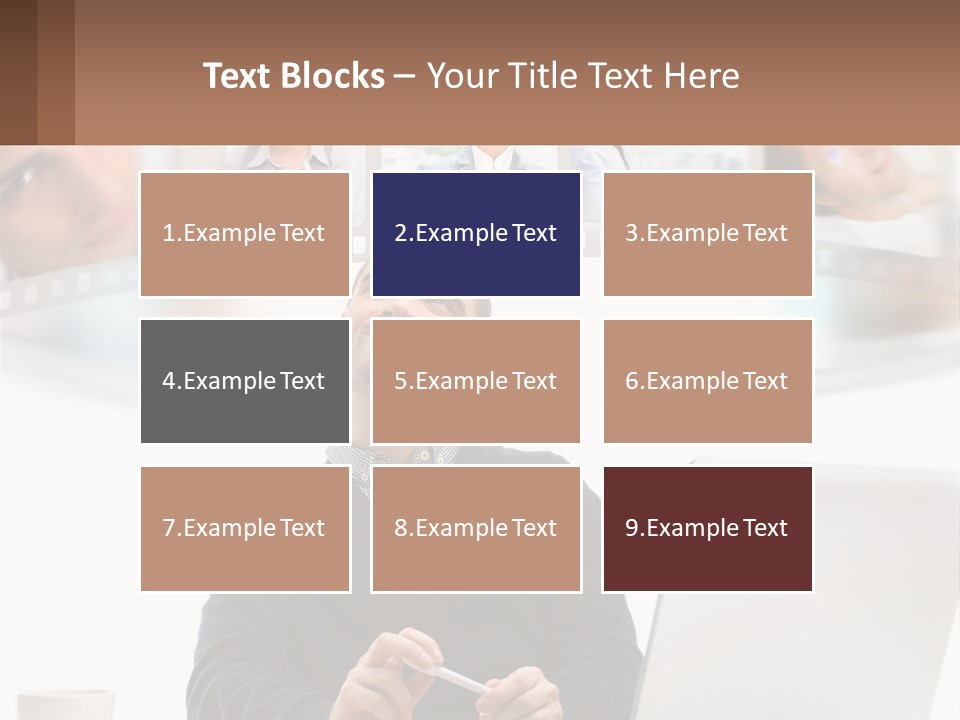 A Man Sitting In Front Of A Laptop Computer PowerPoint Template