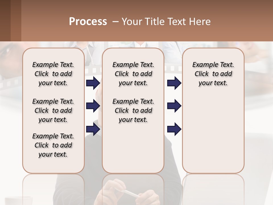 A Man Sitting In Front Of A Laptop Computer PowerPoint Template