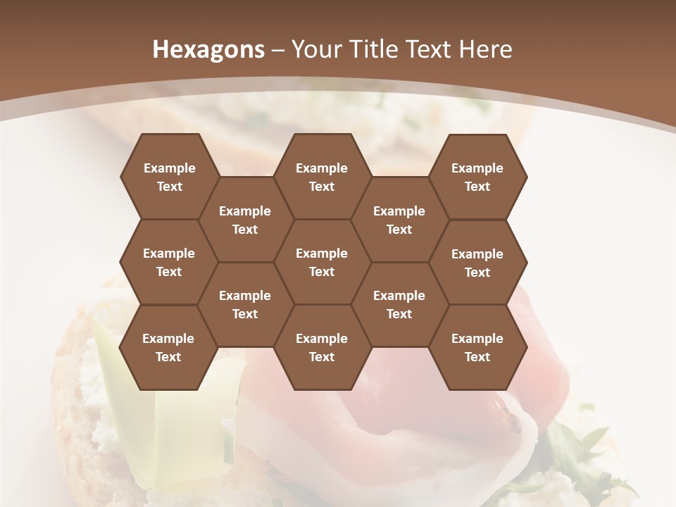 A Plate Of Food That Is On A Table PowerPoint Template