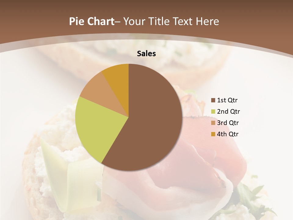 A Plate Of Food That Is On A Table PowerPoint Template