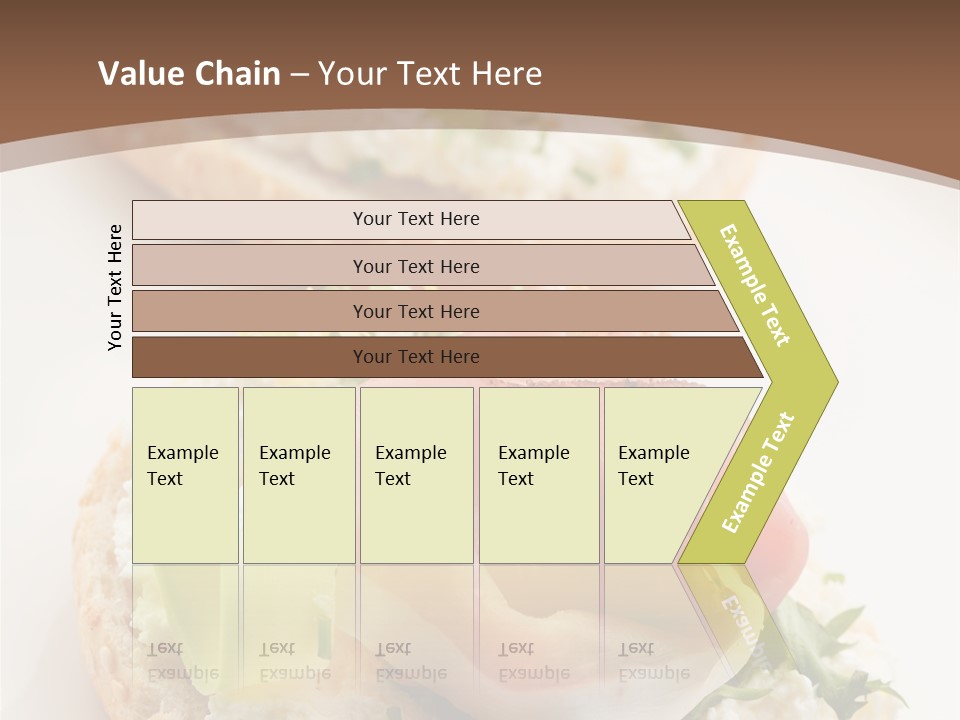 A Plate Of Food That Is On A Table PowerPoint Template