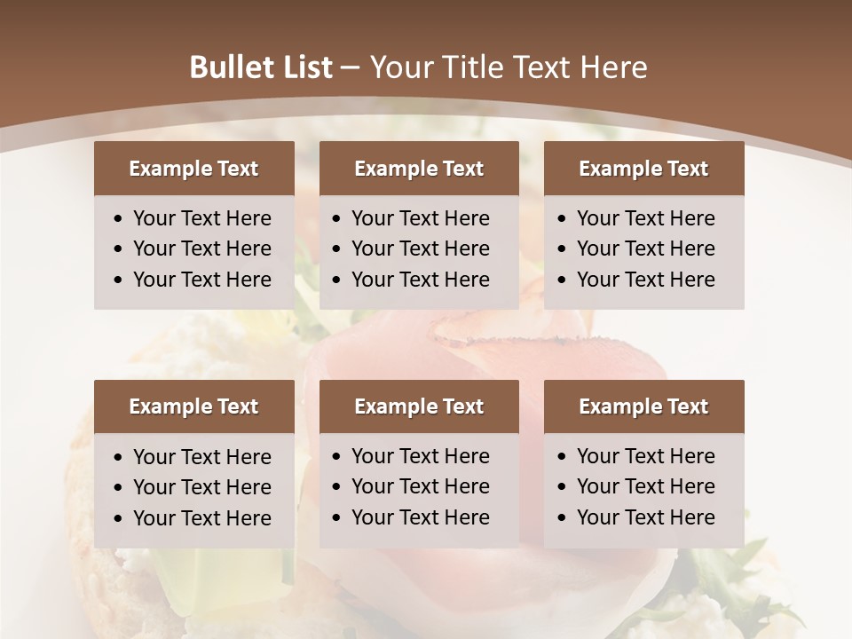 A Plate Of Food That Is On A Table PowerPoint Template