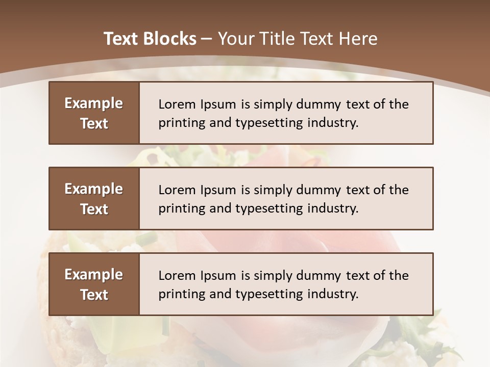 A Plate Of Food That Is On A Table PowerPoint Template
