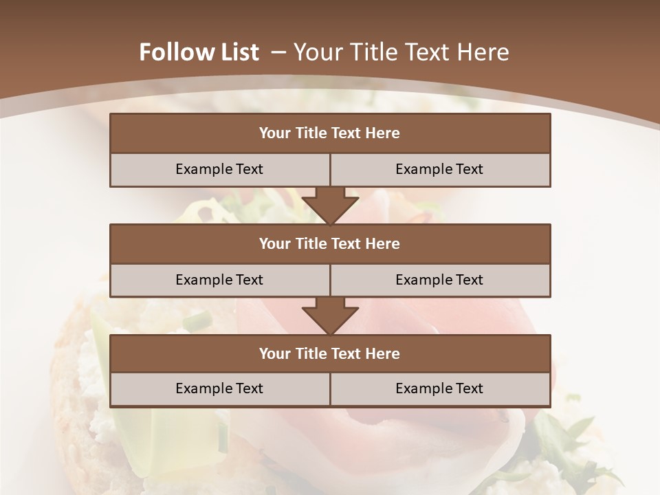 A Plate Of Food That Is On A Table PowerPoint Template