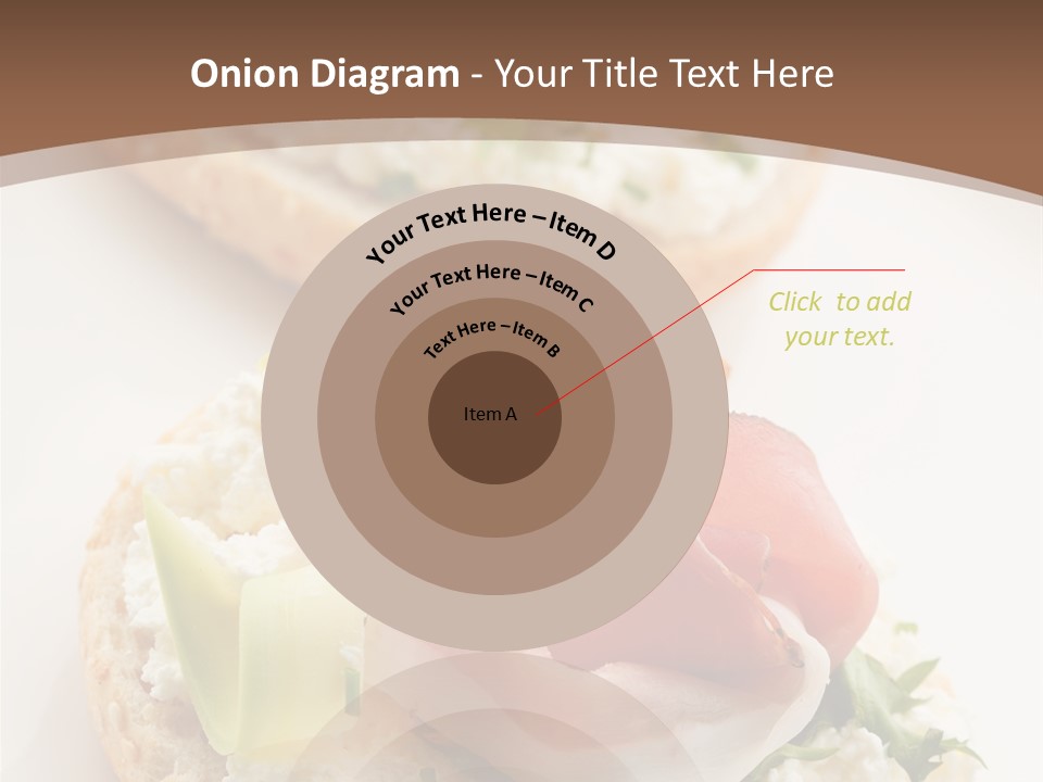 A Plate Of Food That Is On A Table PowerPoint Template