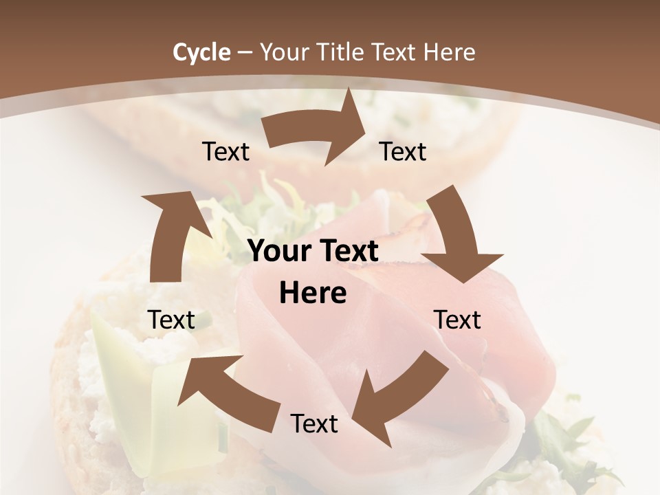 A Plate Of Food That Is On A Table PowerPoint Template