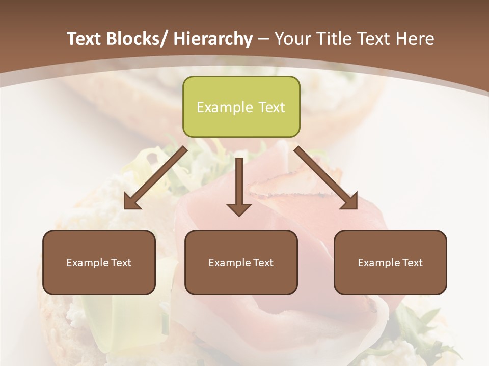 A Plate Of Food That Is On A Table PowerPoint Template