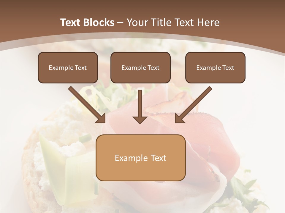 A Plate Of Food That Is On A Table PowerPoint Template