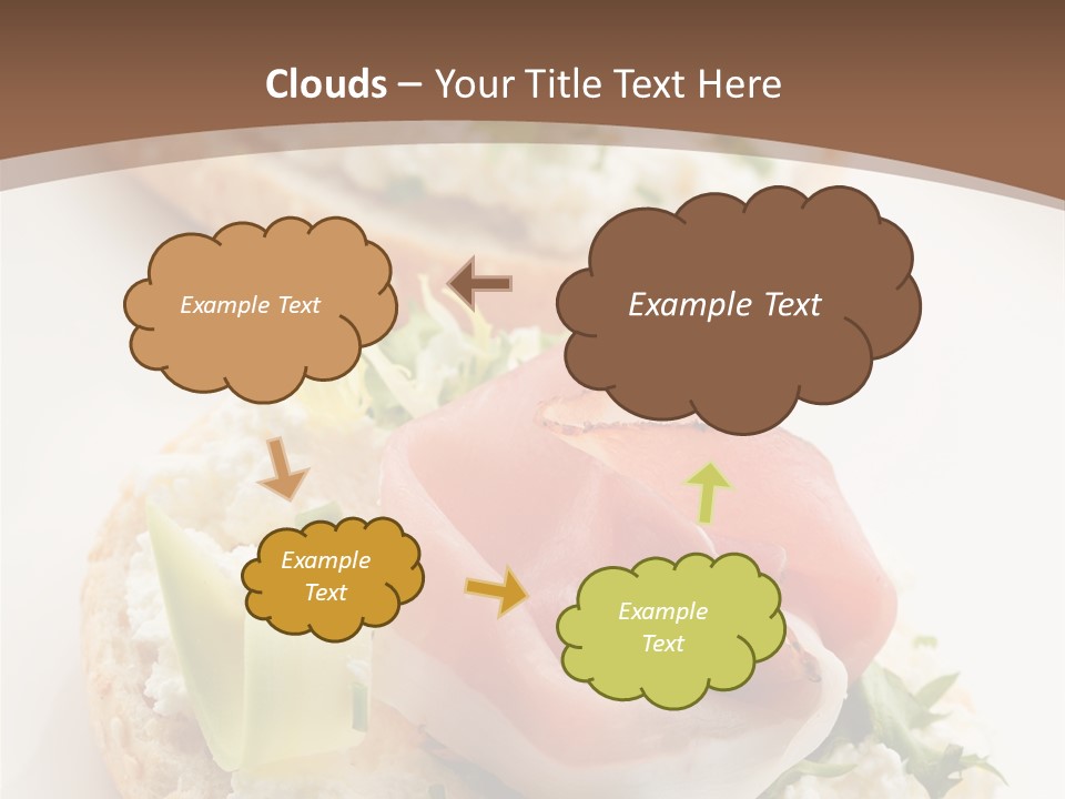 A Plate Of Food That Is On A Table PowerPoint Template