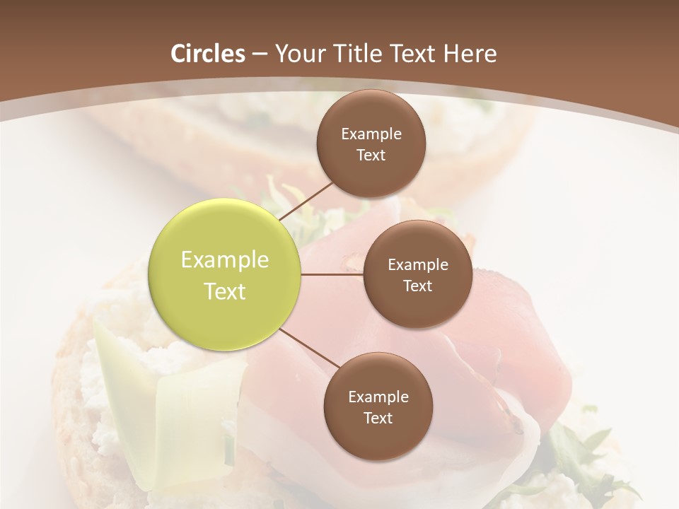 A Plate Of Food That Is On A Table PowerPoint Template