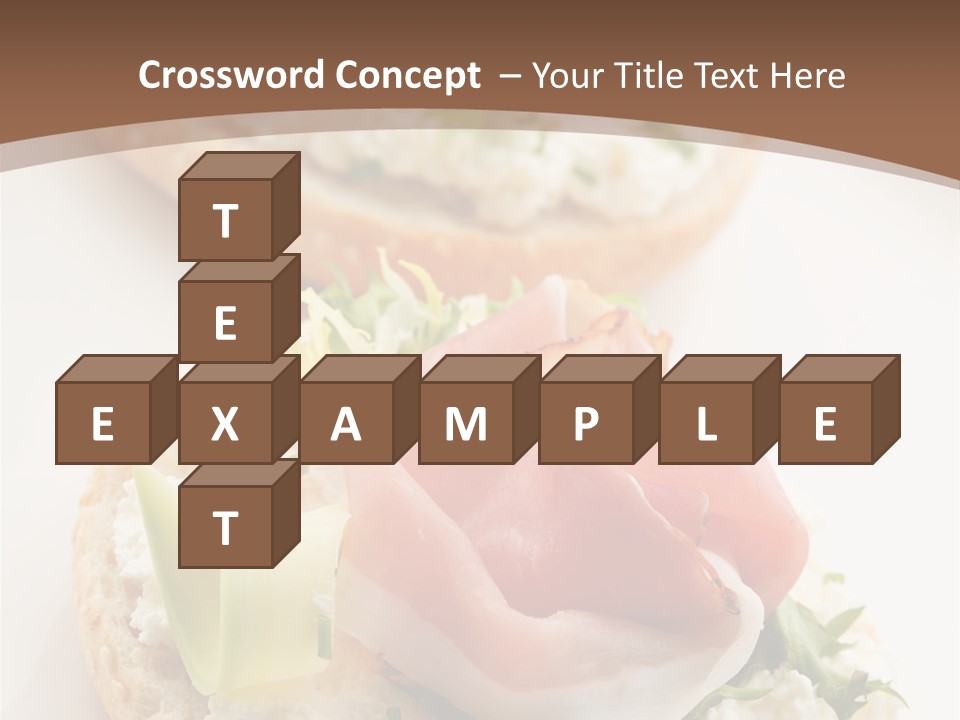 A Plate Of Food That Is On A Table PowerPoint Template