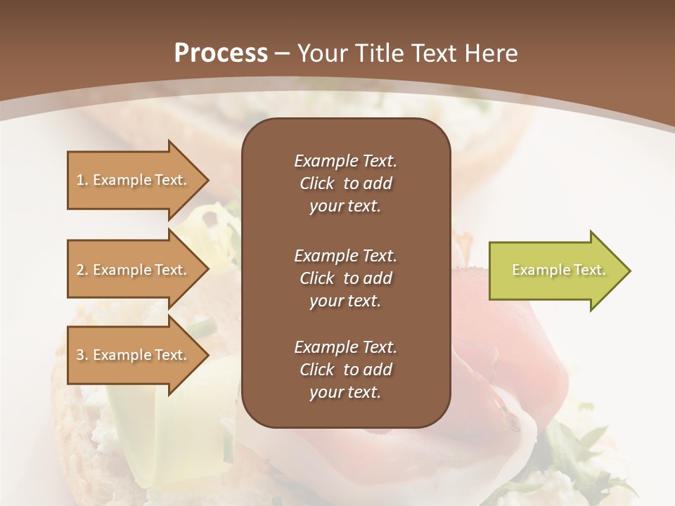 A Plate Of Food That Is On A Table PowerPoint Template