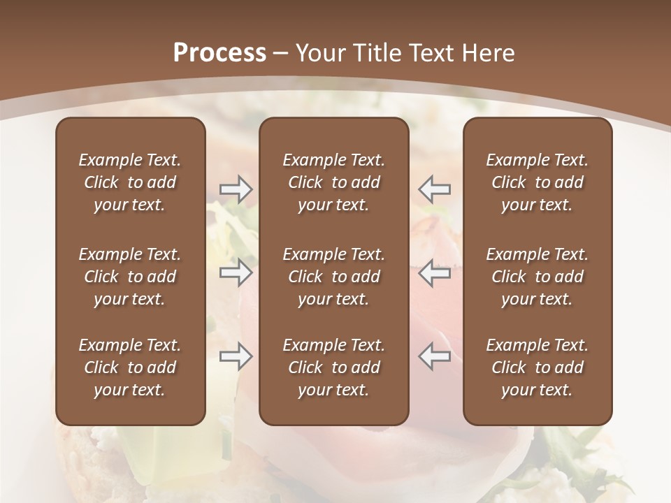 A Plate Of Food That Is On A Table PowerPoint Template