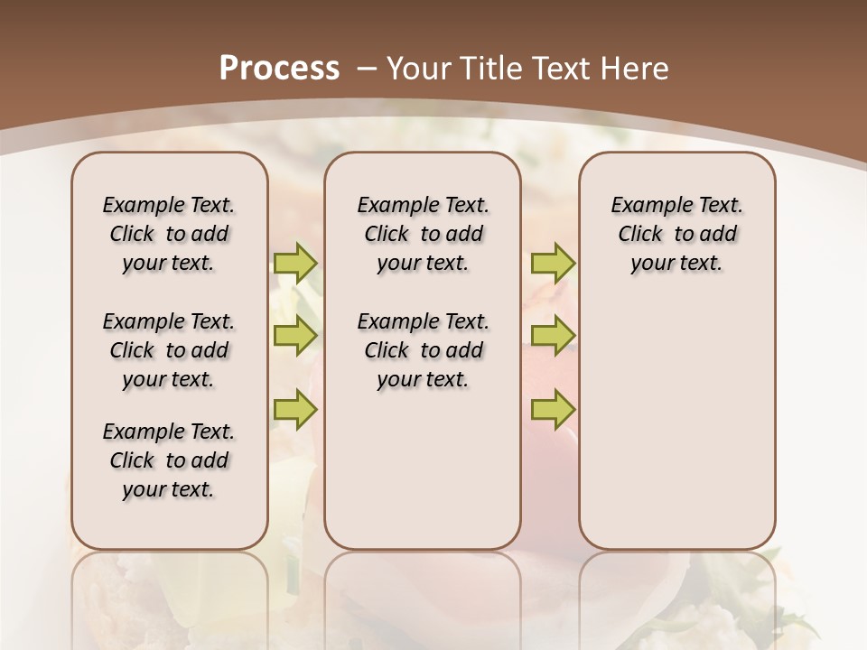 A Plate Of Food That Is On A Table PowerPoint Template
