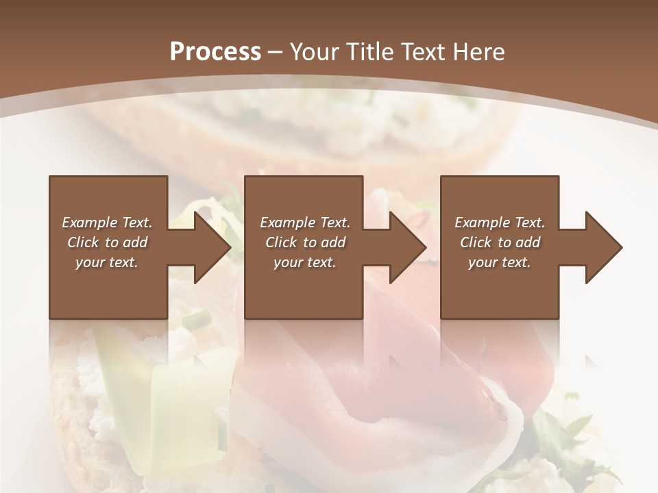 A Plate Of Food That Is On A Table PowerPoint Template