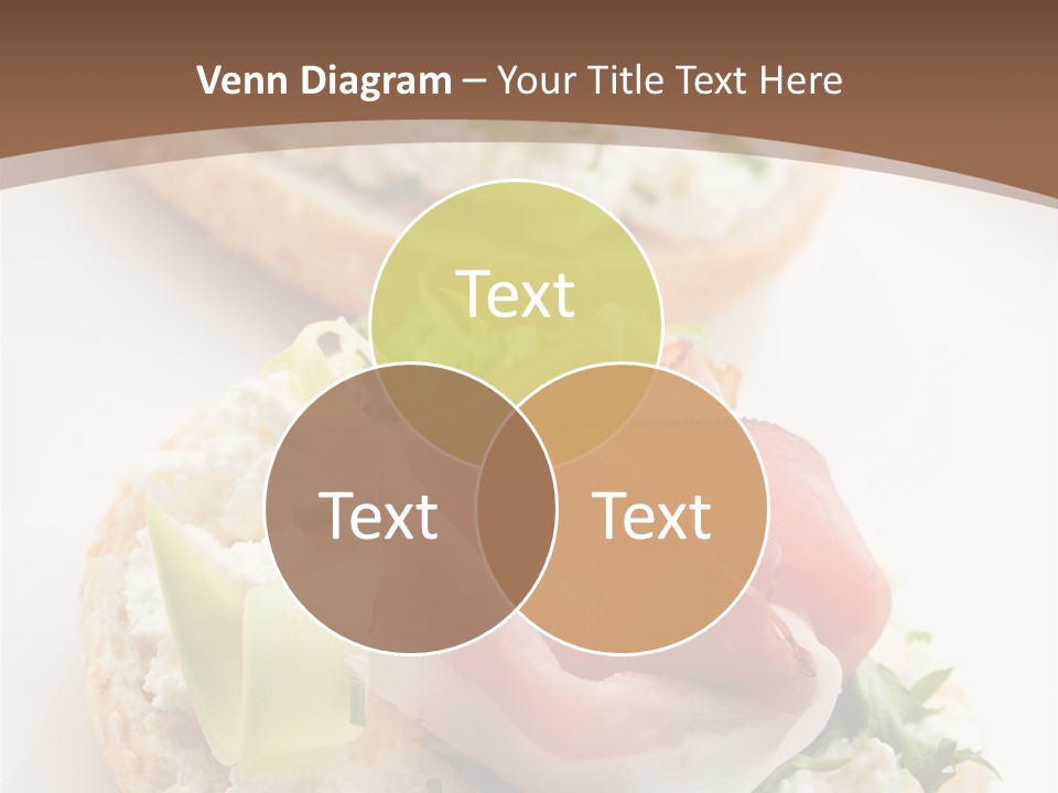 A Plate Of Food That Is On A Table PowerPoint Template