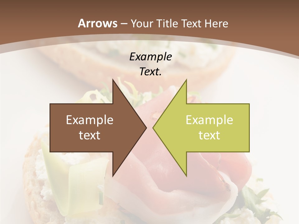 A Plate Of Food That Is On A Table PowerPoint Template
