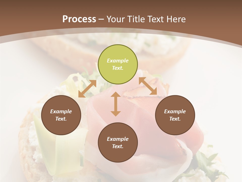 A Plate Of Food That Is On A Table PowerPoint Template
