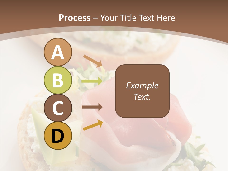 A Plate Of Food That Is On A Table PowerPoint Template