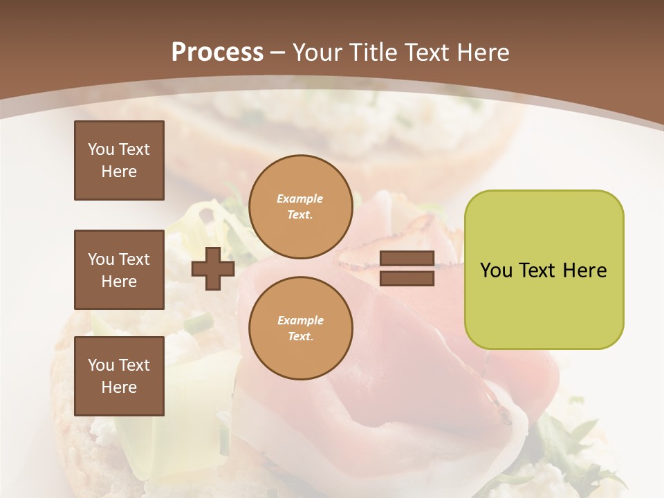 A Plate Of Food That Is On A Table PowerPoint Template