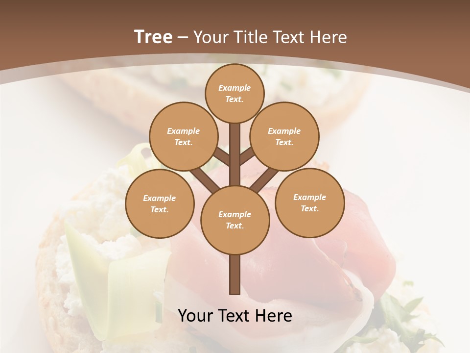A Plate Of Food That Is On A Table PowerPoint Template