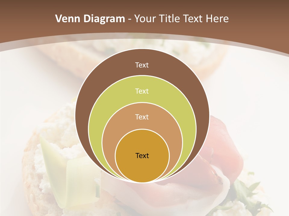 A Plate Of Food That Is On A Table PowerPoint Template