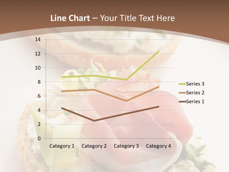A Plate Of Food That Is On A Table PowerPoint Template
