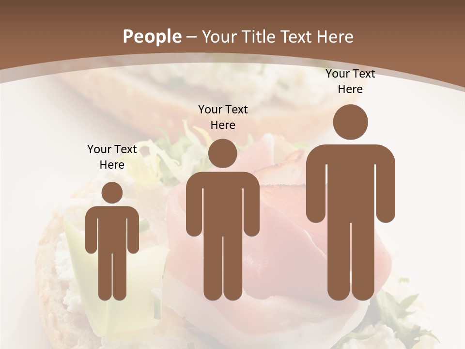 A Plate Of Food That Is On A Table PowerPoint Template