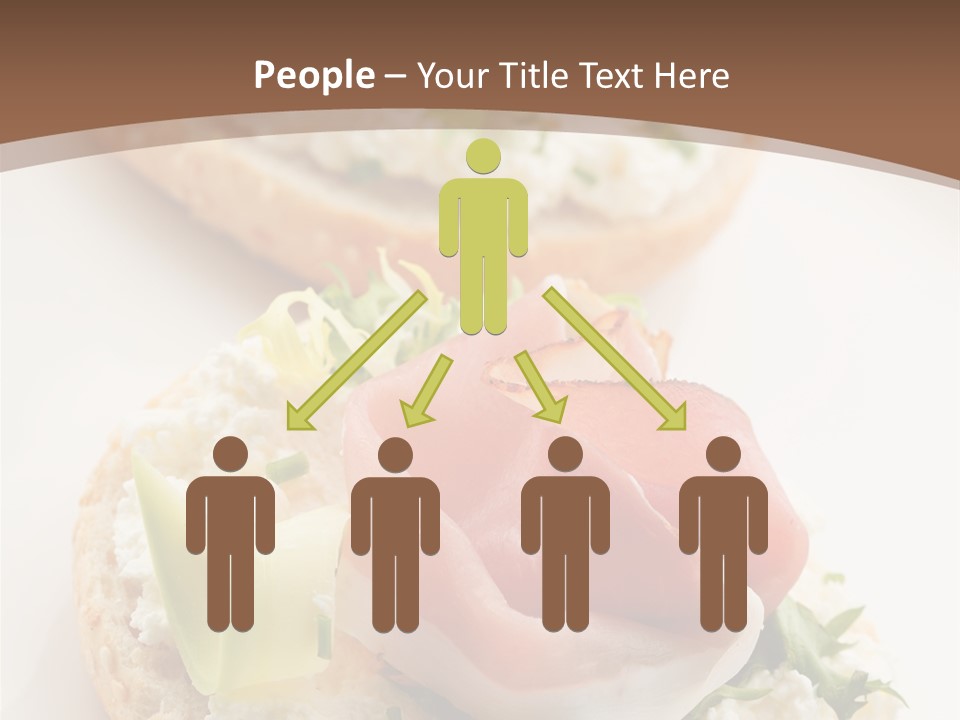 A Plate Of Food That Is On A Table PowerPoint Template