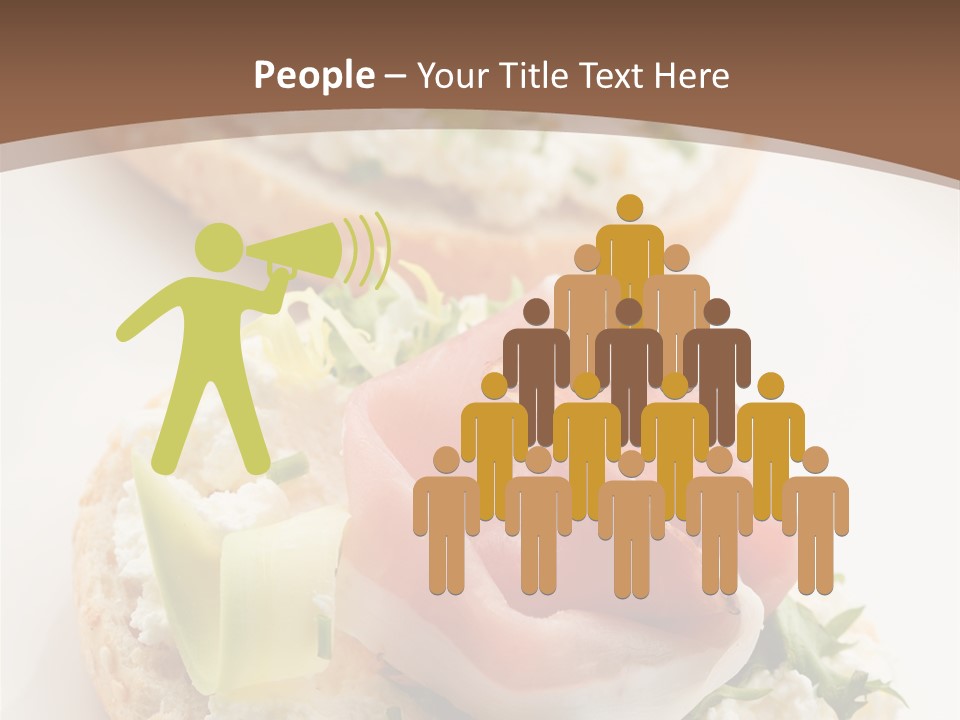 A Plate Of Food That Is On A Table PowerPoint Template