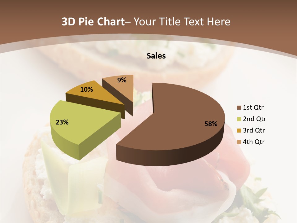 A Plate Of Food That Is On A Table PowerPoint Template