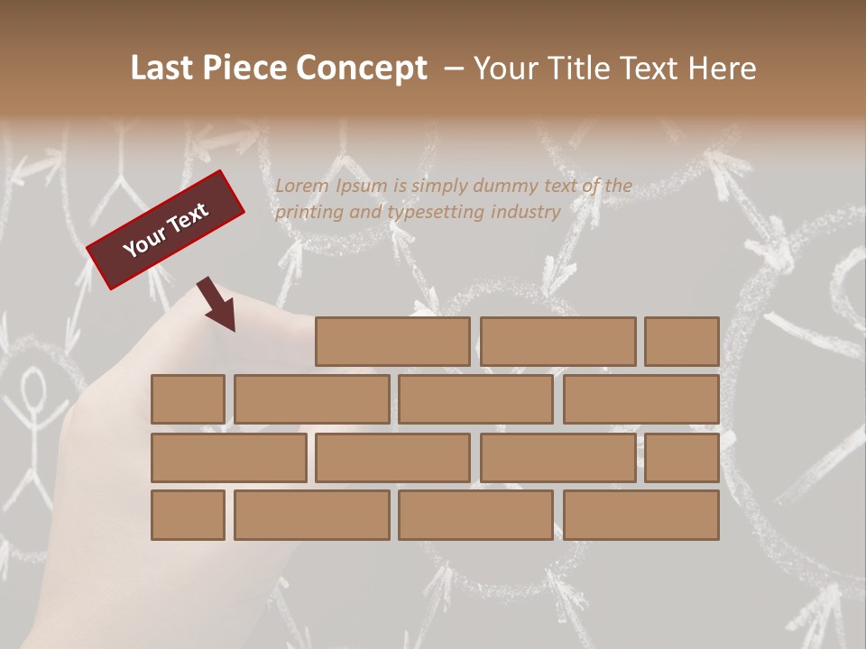 A Person Writing On A Blackboard With A Marker PowerPoint Template