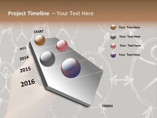 A Person Writing On A Blackboard With A Marker PowerPoint Template