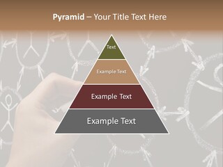 A Person Writing On A Blackboard With A Marker PowerPoint Template