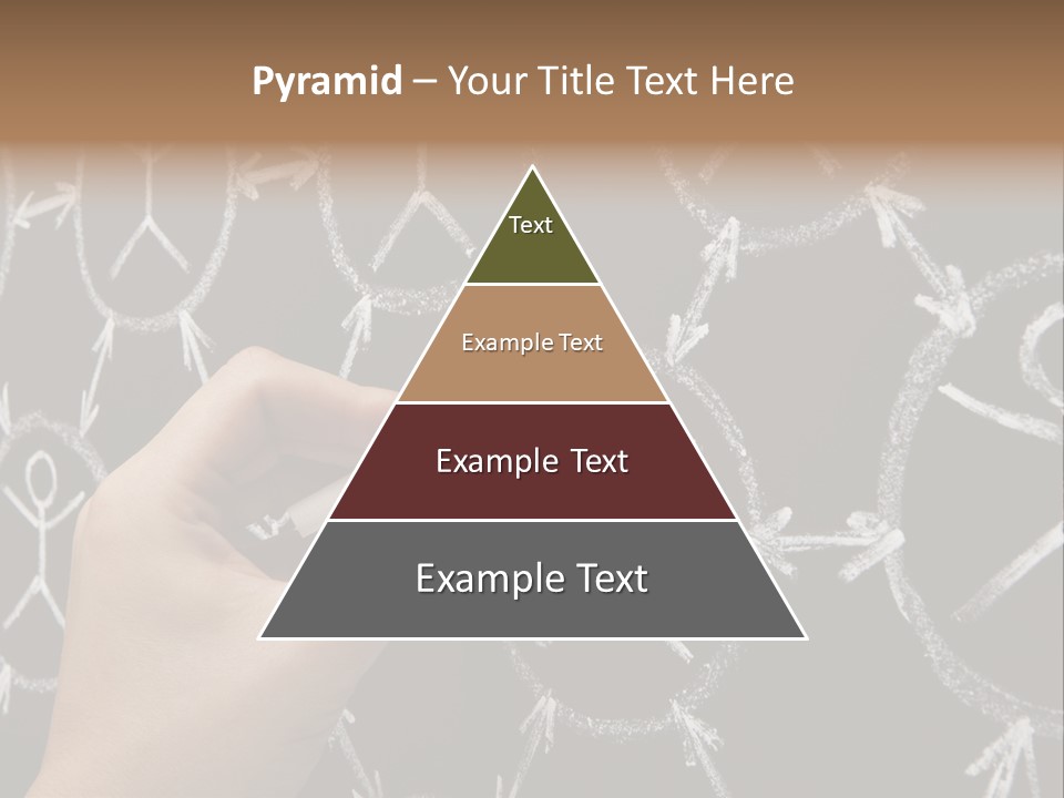 A Person Writing On A Blackboard With A Marker PowerPoint Template
