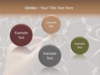 A Person Writing On A Blackboard With A Marker PowerPoint Template