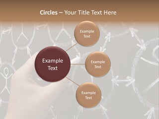A Person Writing On A Blackboard With A Marker PowerPoint Template
