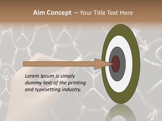 A Person Writing On A Blackboard With A Marker PowerPoint Template