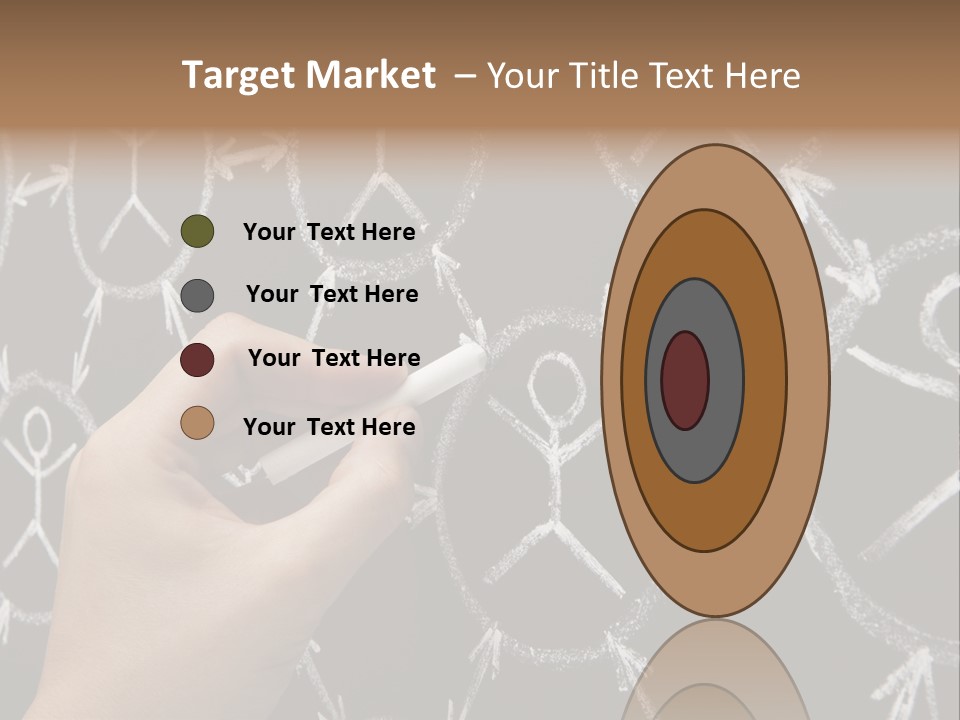A Person Writing On A Blackboard With A Marker PowerPoint Template
