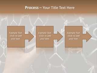 A Person Writing On A Blackboard With A Marker PowerPoint Template
