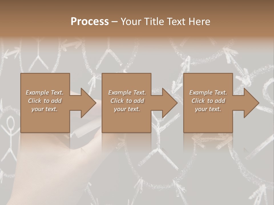 A Person Writing On A Blackboard With A Marker PowerPoint Template