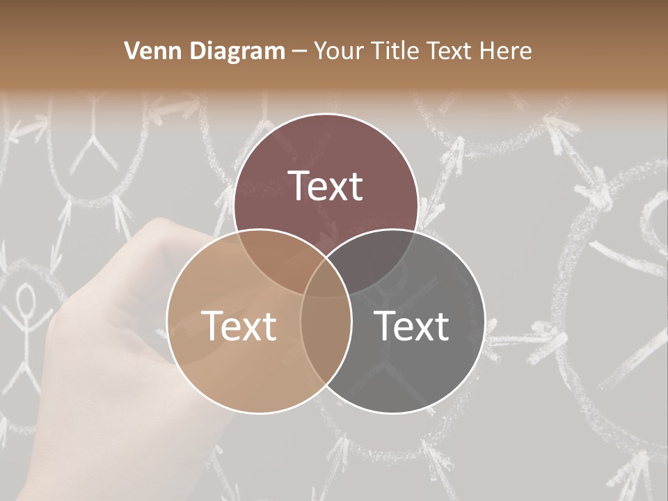 A Person Writing On A Blackboard With A Marker PowerPoint Template