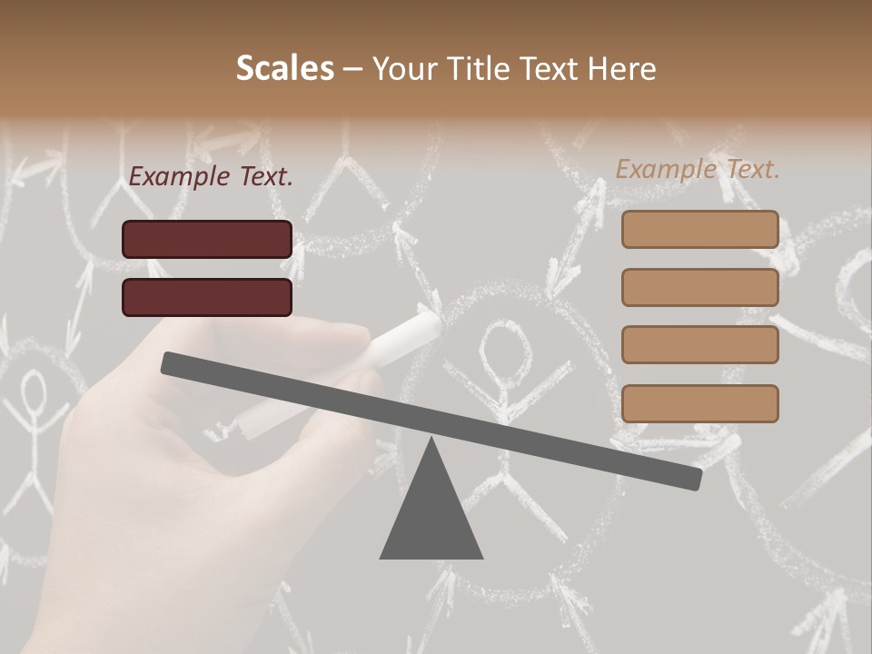 A Person Writing On A Blackboard With A Marker PowerPoint Template