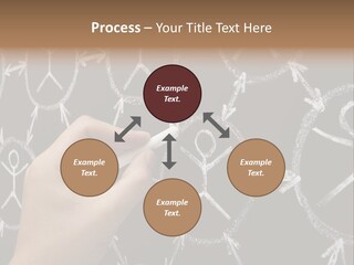A Person Writing On A Blackboard With A Marker PowerPoint Template