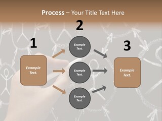A Person Writing On A Blackboard With A Marker PowerPoint Template