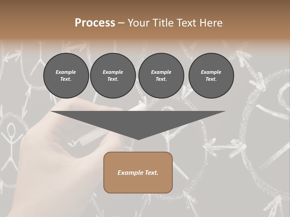 A Person Writing On A Blackboard With A Marker PowerPoint Template
