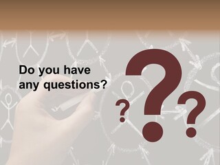 A Person Writing On A Blackboard With A Marker PowerPoint Template
