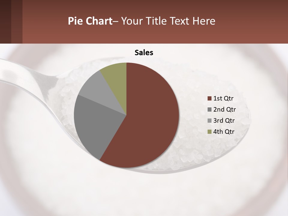 A Spoon Full Of White Sugar In A Bowl PowerPoint Template