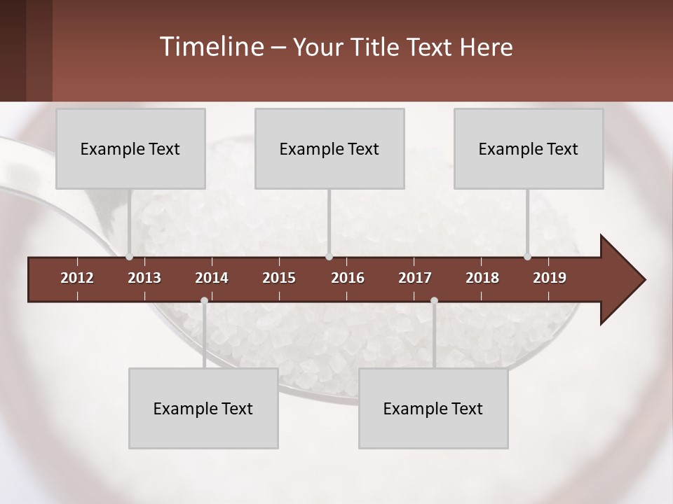 A Spoon Full Of White Sugar In A Bowl PowerPoint Template